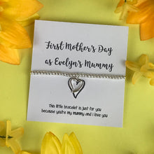 Load image into Gallery viewer, First Mothers Day - Personalised Beaded Charm Bracelet-5-The Persnickety Co