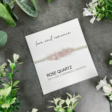 Load image into Gallery viewer, Rose Quartz Beaded Bracelet