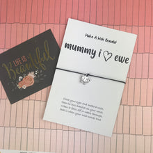 Load image into Gallery viewer, Mummy I Love Ewe Wish Bracelet-2-The Persnickety Co
