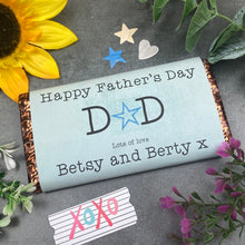 Load image into Gallery viewer, Happy Father's Day Dad Personalised Chocolate Bar
