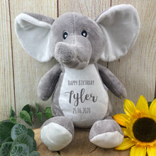 Load image into Gallery viewer, Personalised 'Happy Birthday' Lion Soft Toy
