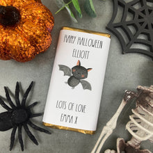 Load image into Gallery viewer, Bat Happy Halloween - Personalised Chocolate Bar