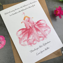 Load image into Gallery viewer, Dance Teacher Thank You Card-8-The Persnickety Co