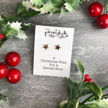 Load image into Gallery viewer, A Christmas Wish For A Special Mum - Star Earrings-6-The Persnickety Co