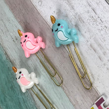 Load image into Gallery viewer, Narwhal Paper Clip-8-The Persnickety Co