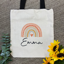 Load image into Gallery viewer, Personalised Rainbow Tote Bag