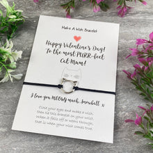Load image into Gallery viewer, Happy Valentines Purr-Fect Cat Mum - Wish Bracelet-8-The Persnickety Co