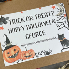 Load image into Gallery viewer, Trick Or Treat Personalised Halloween Sweet Box-3-The Persnickety Co