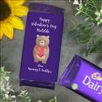 Load image into Gallery viewer, Personalised Valentines Bear Chocolate Bar
