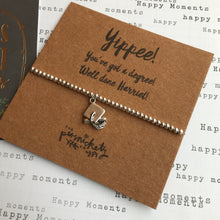 Load image into Gallery viewer, Beaded Charm Bracelet - Yippee! You've Got A Degree!-5-The Persnickety Co