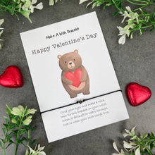 Load image into Gallery viewer, Happy Valentine's Day Make A Wish Bracelet