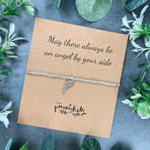 Load image into Gallery viewer, May There Always Be An Angel By Your Side Beaded Bracelet