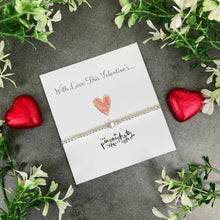 Load image into Gallery viewer, Valentine's Beaded Bracelet