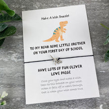 Load image into Gallery viewer, Roarsome First Day At School Wish Bracelet-8-The Persnickety Co