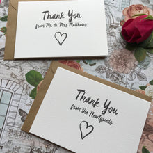 Load image into Gallery viewer, Thank You Wedding Card-6-The Persnickety Co
