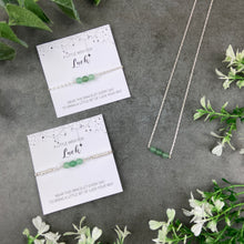 Load image into Gallery viewer, Luck - Aventurine Gemstone Necklace and Bracelet