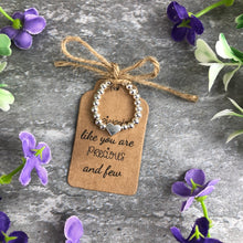 Load image into Gallery viewer, Friends Like You Are Precious & Few Stretch Ring-2-The Persnickety Co