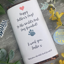 Load image into Gallery viewer, Best Dog Grandad Father's Day Personalised Chocolate Bar