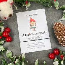 Load image into Gallery viewer, A Christmas Wish - Niece Wish Bracelet
