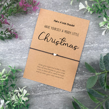 Load image into Gallery viewer, Merry Little Christmas Wish Bracelet