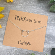 Load image into Gallery viewer, Silver Cat Necklace - Purrfection