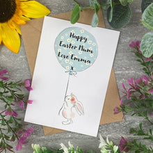 Load image into Gallery viewer, Happy Easter Balloon Rabbit Card