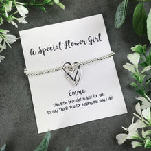 Load image into Gallery viewer, For A Special Flower Girl Beaded Charm Bracelet-2-The Persnickety Co