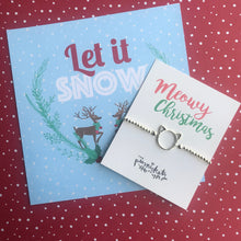 Load image into Gallery viewer, Meowy Christmas Beaded Bracelet-The Persnickety Co