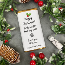 Load image into Gallery viewer, Dog Dad Gift - Christmas Chocolate Bar