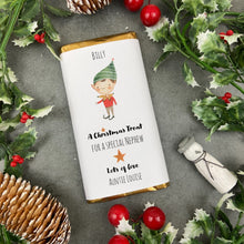 Load image into Gallery viewer, Nephew Christmas Gift - Personalised Chocolate Bar