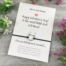 Load image into Gallery viewer, Happy Valentines Purr-Fect Cat Mum - Wish Bracelet-2-The Persnickety Co