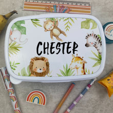 Load image into Gallery viewer, Personalised Jungle Lunchbox