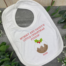Load image into Gallery viewer, Christmas Bib - Christmas Puddin'