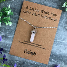 Load image into Gallery viewer, Crystal Necklace - A Little Wish For Love And Romance-6-The Persnickety Co