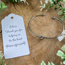 Load image into Gallery viewer, Bridesmaid Knot Bangle Thank You Gift-8-The Persnickety Co
