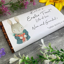 Load image into Gallery viewer, Easter Rabbit Personalised Chocolate Bar