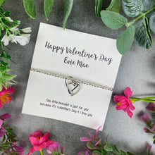 Load image into Gallery viewer, Personalised Valentine's Day I Love You Beaded Bracelet