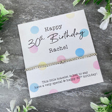 Load image into Gallery viewer, Happy 30th Birthday Beaded Bracelet-10-The Persnickety Co