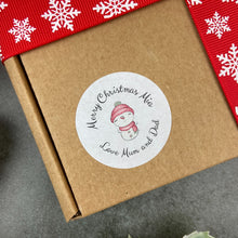 Load image into Gallery viewer, 24 Personalised Snowgirl Merry Christmas Labels / Stickers-The Persnickety Co