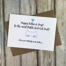 Load image into Gallery viewer, Happy Father's Day To A Purr-fect Cat Dad - Personalised-The Persnickety Co