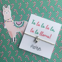 Load image into Gallery viewer, Fa la la la la la la llama Bracelet-2-The Persnickety Co