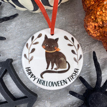 Load image into Gallery viewer, Black Cat Halloween Hanging Decoration