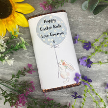 Load image into Gallery viewer, Cute Easter Bunny Personalised Chocolate Bar