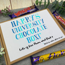 Load image into Gallery viewer, Personalised University Chocolate Box - Blue