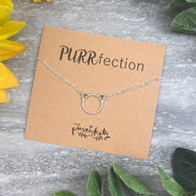 Load image into Gallery viewer, Silver Cat Necklace - Purrfection-The Persnickety Co