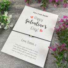 Load image into Gallery viewer, Personalised Happy Galentine's Day Wish Bracelet-7-The Persnickety Co
