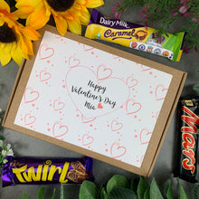 Load image into Gallery viewer, Personalised Heart Valentines Day Chocolate Box