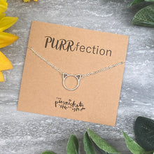 Load image into Gallery viewer, Silver Cat Necklace - Purrfection