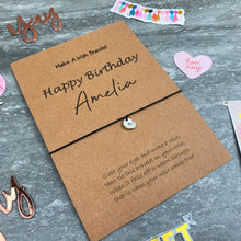 Load image into Gallery viewer, Personalised Happy Birthday Wish Bracelet With Initial Charm-2-The Persnickety Co
