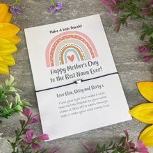 Load image into Gallery viewer, Happy Mother's Day To The Best Nana Ever Wish Bracelet